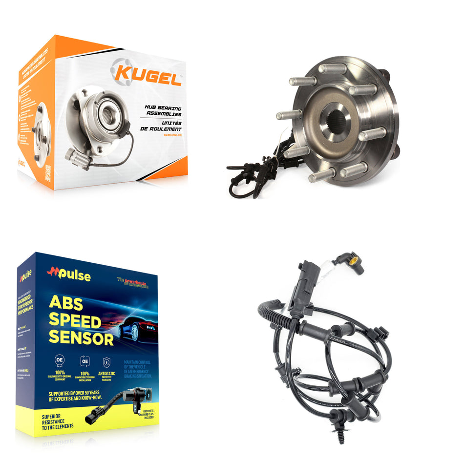 Front Wheel Hub Bearing And Extra ABS Sensor Kit For Ram 2500 3500 K7S-100064