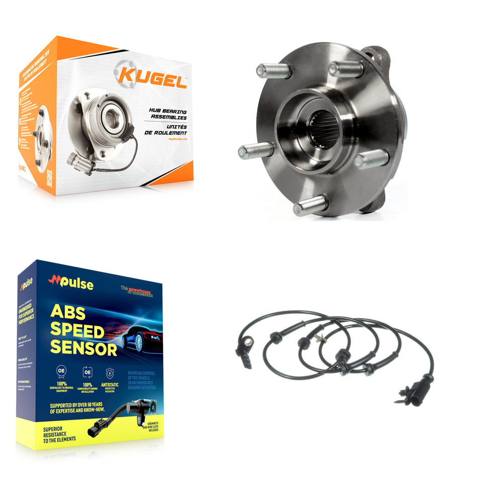 Front Wheel Hub Bearing And ABS Sensor Kit For INFINITI FX35 QX70 FX50 FX37 K7S-100080