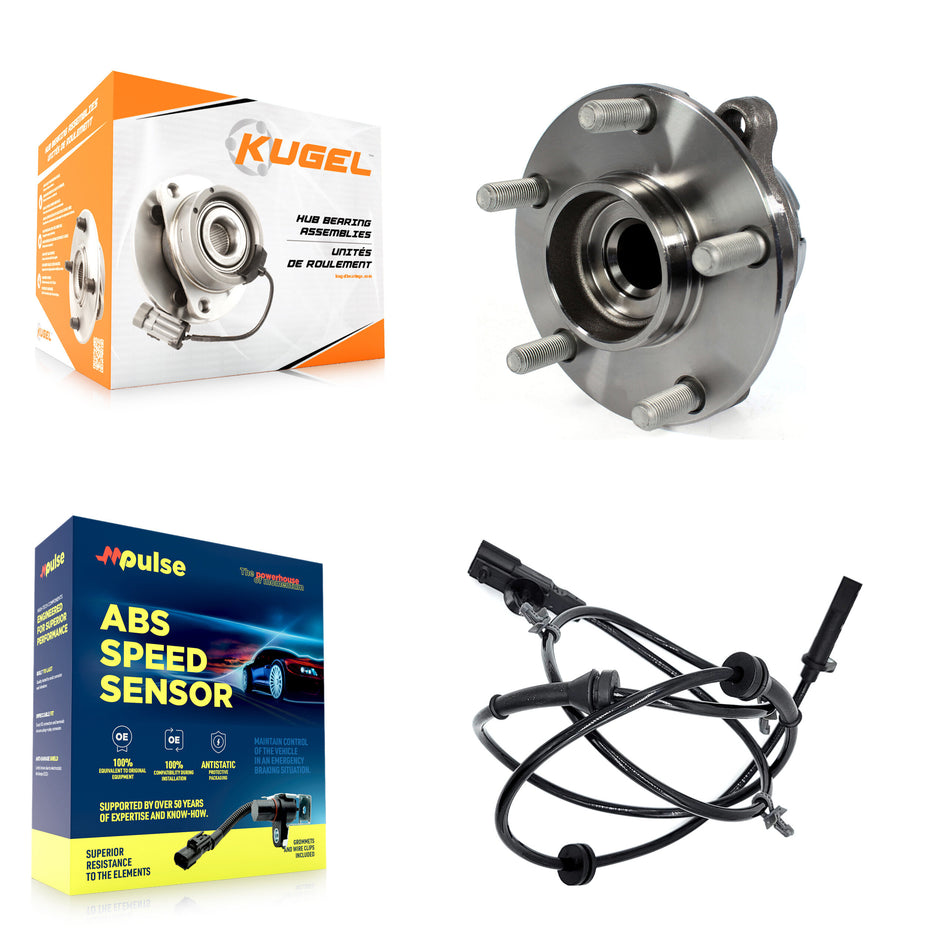 Front Wheel Hub Bearing And ABS Sensor Kit For INFINITI Q50 Q60 Nissan Z K7S-100083