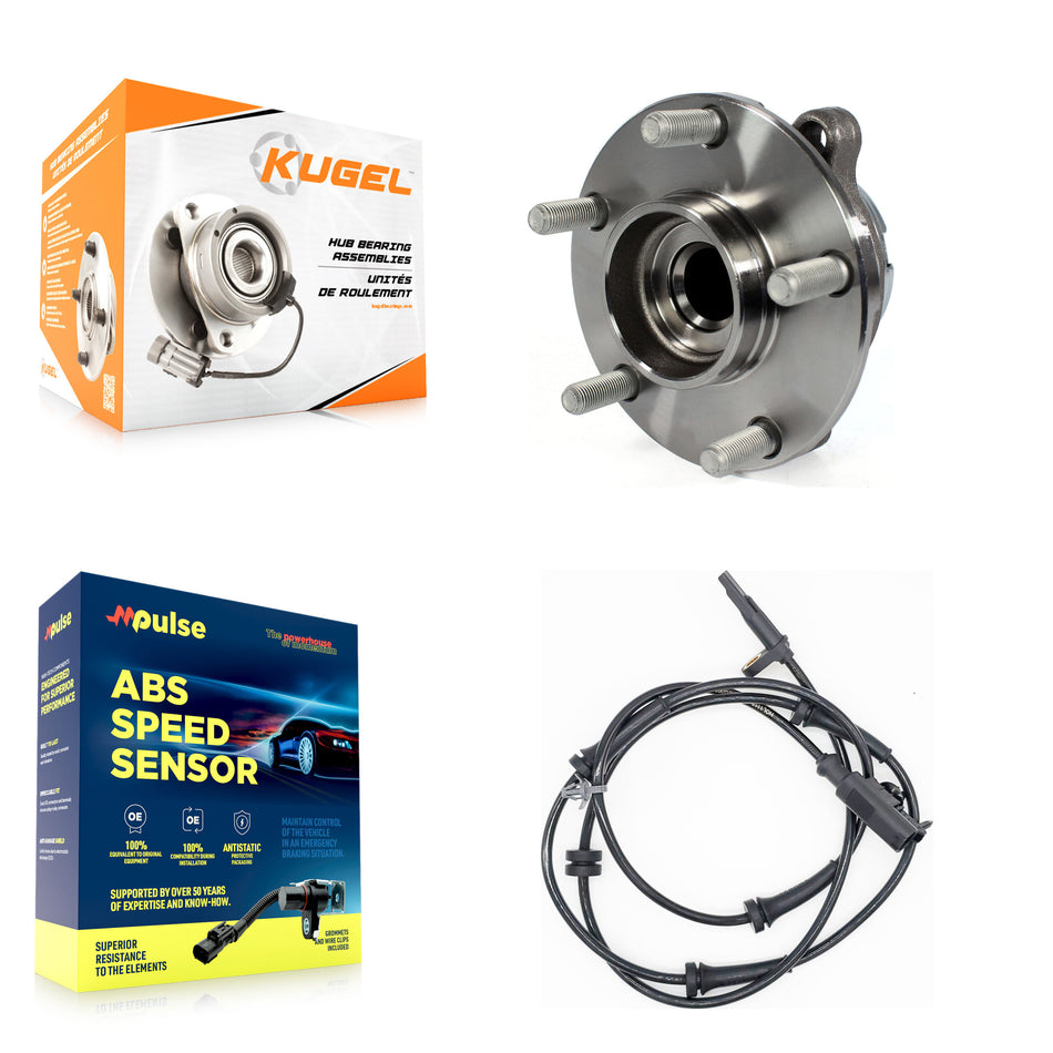 Front Wheel Hub Bearing And ABS Sensor Kit For 2006-2010 INFINITI M35 M45 with Harness K7S-100087