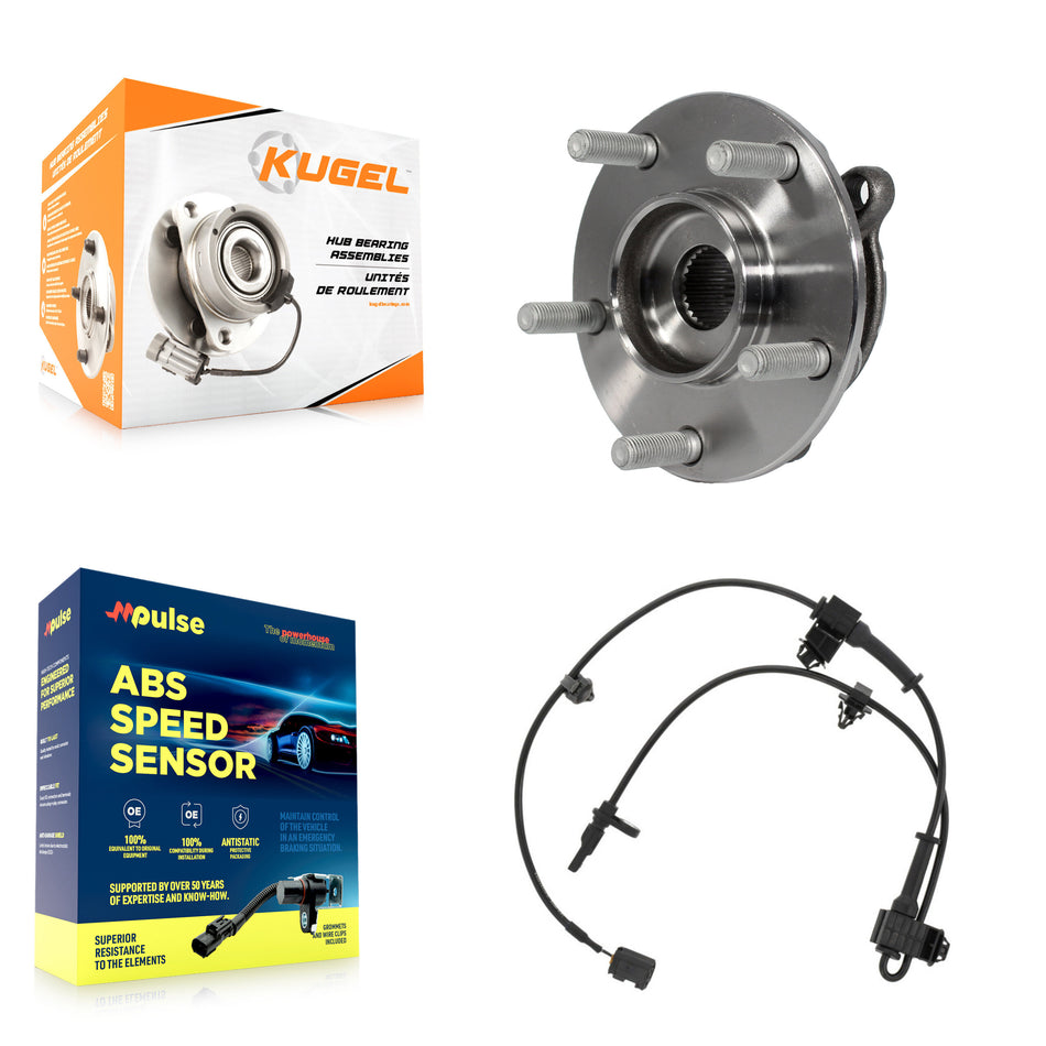 Front Wheel Hub Bearing And ABS Sensor Kit For Mazda 3 K7S-100092