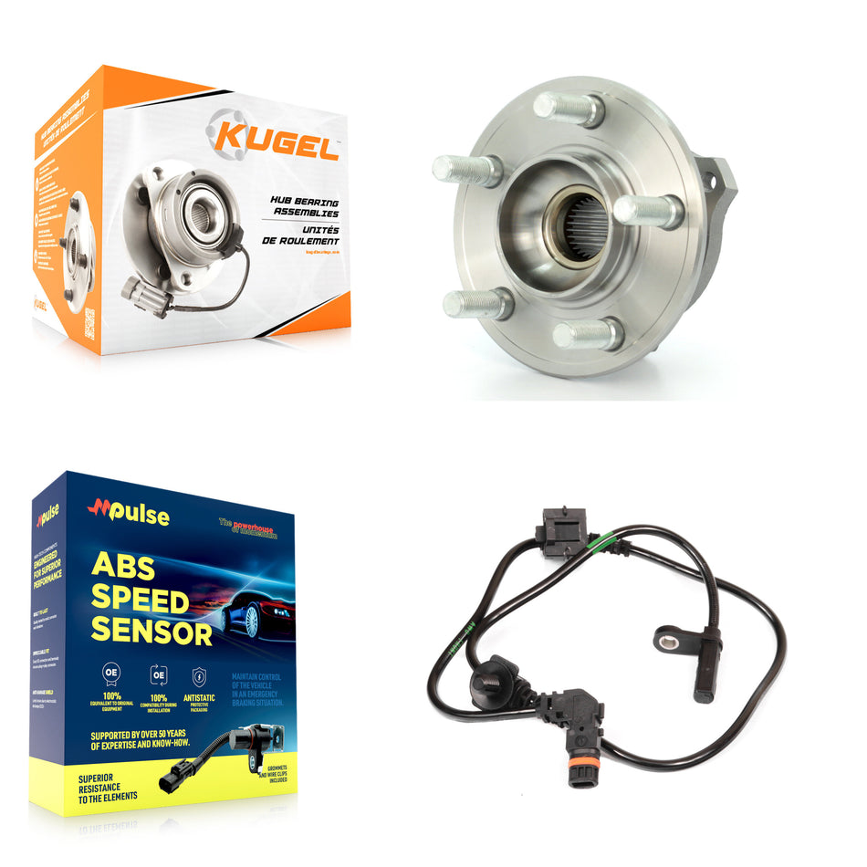 Front Wheel Hub Bearing ABS Sensor Kit For Chrysler 300 Dodge Charger Magnum with Harness K7S-100103