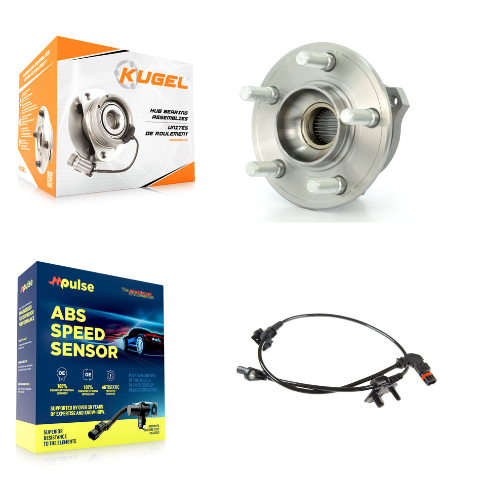 Front Wheel Hub Bearing And ABS Sensor Kit For Chrysler 300 Dodge Charger with Harness K7S-100104