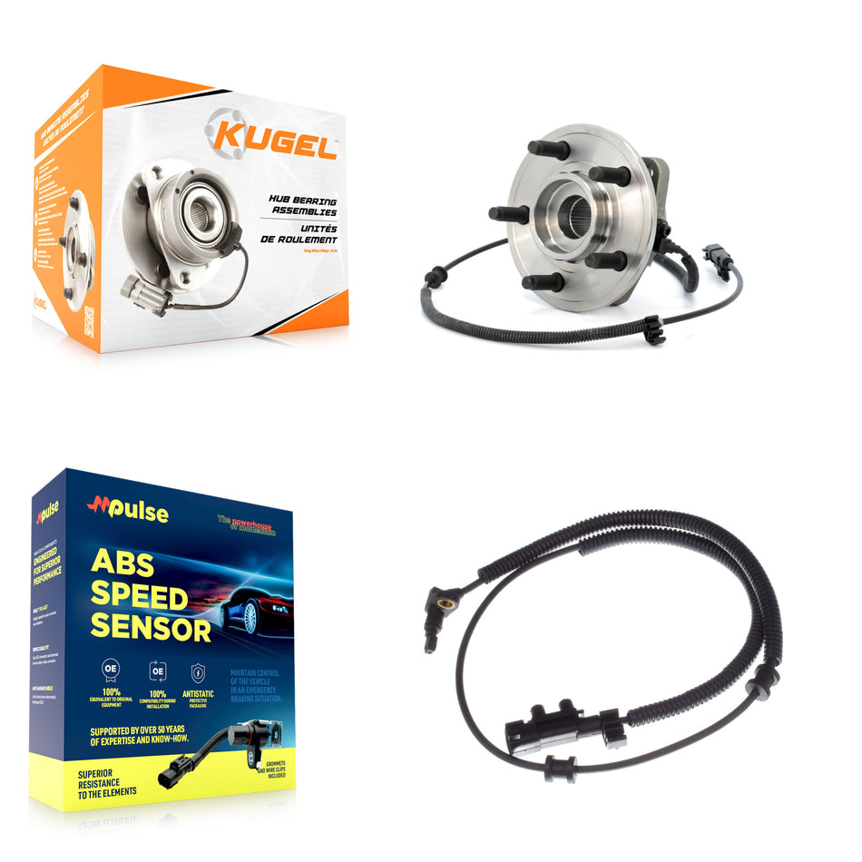 Front Wheel Hub Bearing & Extra ABS Sensor Kit For Jeep Liberty Dodge Nitro with Harness K7S-100105
