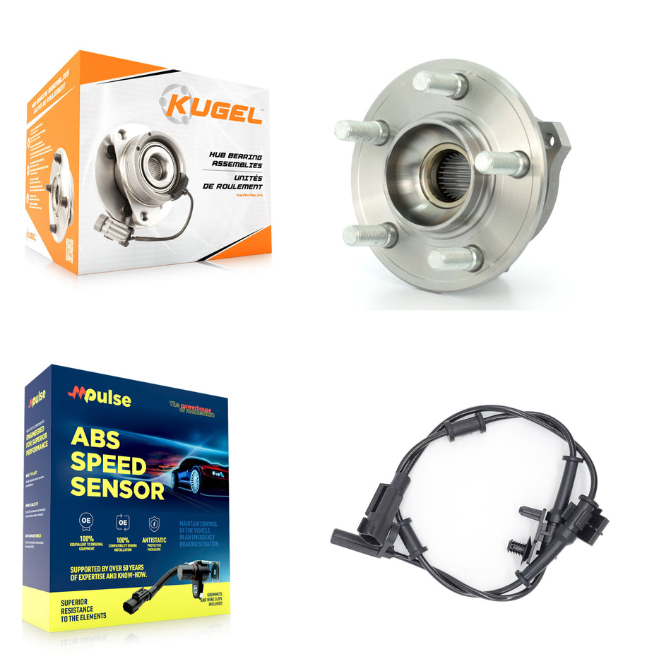Front Wheel Hub Bearing And ABS Sensor Kit For Dodge Challenger Charger Chrysler 300 K7S-100123
