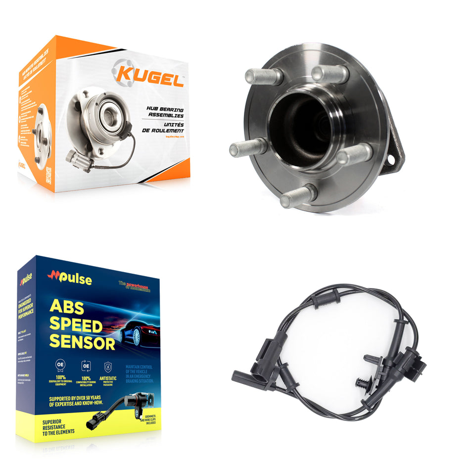 Front Wheel Hub Bearing And ABS Sensor Kit For Dodge Charger Challenger Chrysler 300 K7S-100124