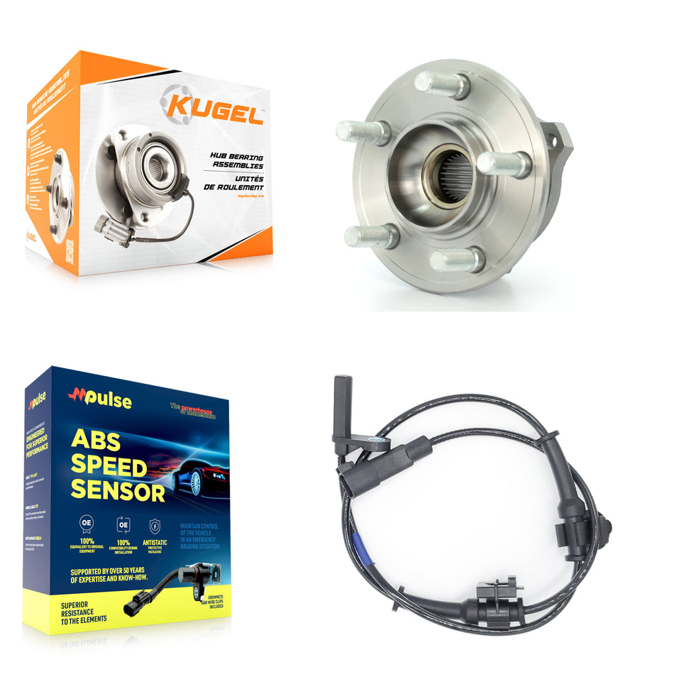 Front Wheel Hub Bearing And ABS Sensor Kit For Dodge Chrysler 300 Charger Challenger K7S-100125