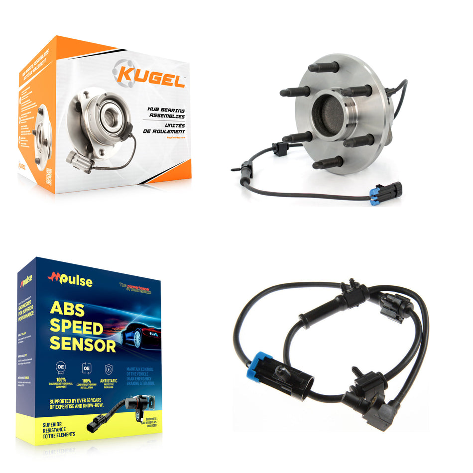 Front Wheel Hub Bearing Extra ABS Sensor Kit For Chevrolet Astro GMC Safari with Harness K7S-100133