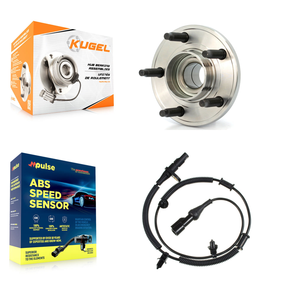 Front Wheel Hub Bearing And ABS Sensor Kit For Ford Mustang with Harness K7S-100144