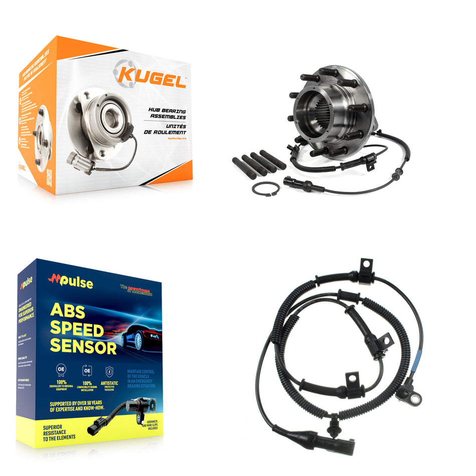 Front Wheel Hub Bearing Extra Sensor Kit For 2005-2007 Ford F-550 Super Duty F-450 4 X K7S-100145