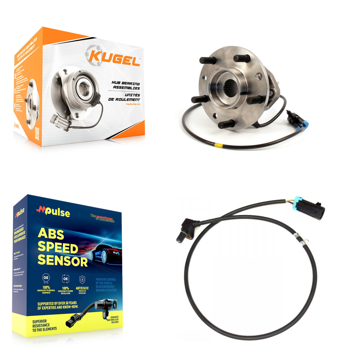 Front Wheel Hub Bearing Extra Sensor Kit For Chevrolet GMC Blazer S10 Sonoma Jimmy Isuzu K7S-100158