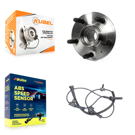 Front Wheel Hub Bearing And ABS Sensor Kit For Cadillac CTS with Harness K7S-100165