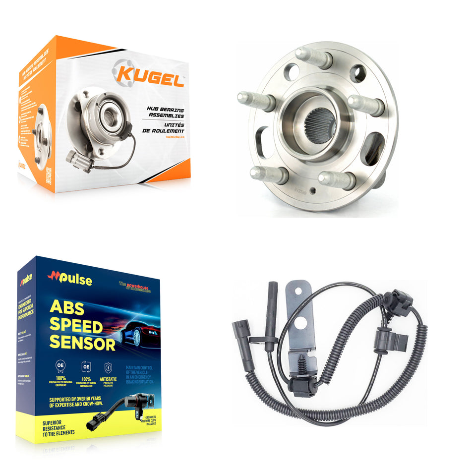 Front Wheel Hub Bearing Sensor Kit For 14 Cadillac CTS AWD with 3.6L Naturally Aspirated K7S-100168