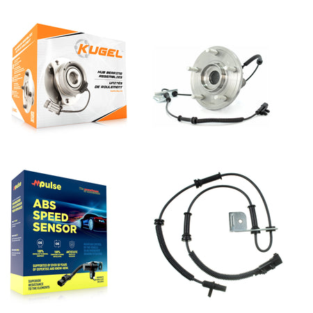 Front Wheel Hub Bearing Extra Sensor Kit For Dodge Grand Caravan Volkswagen Routan Town & K7S-100174