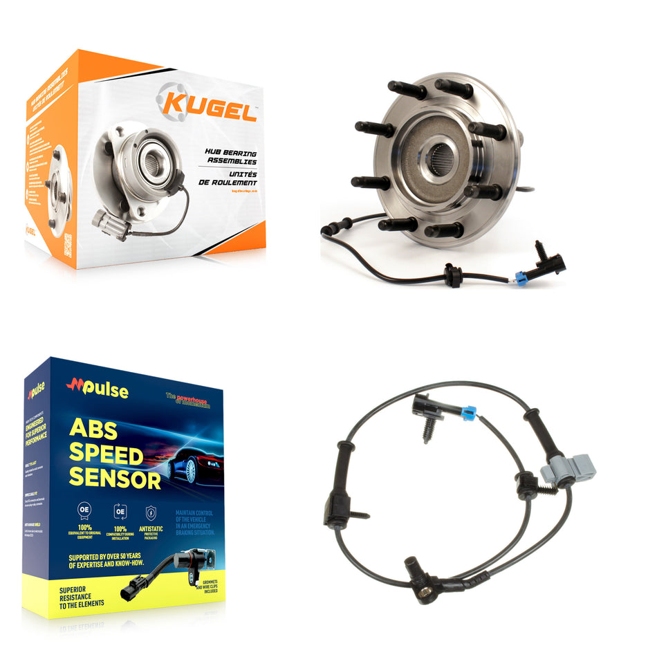 Front Wheel Hub Bearing Extra Sensor Kit For Chevrolet GMC Sierra 2500 HD Silverado Yukon K7S-100181