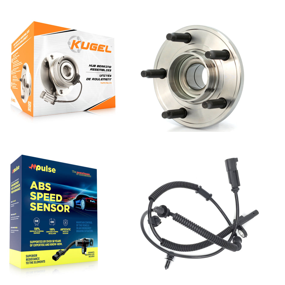 Front Wheel Hub Bearing And ABS Sensor Kit For Ford Mustang with Harness K7S-100226