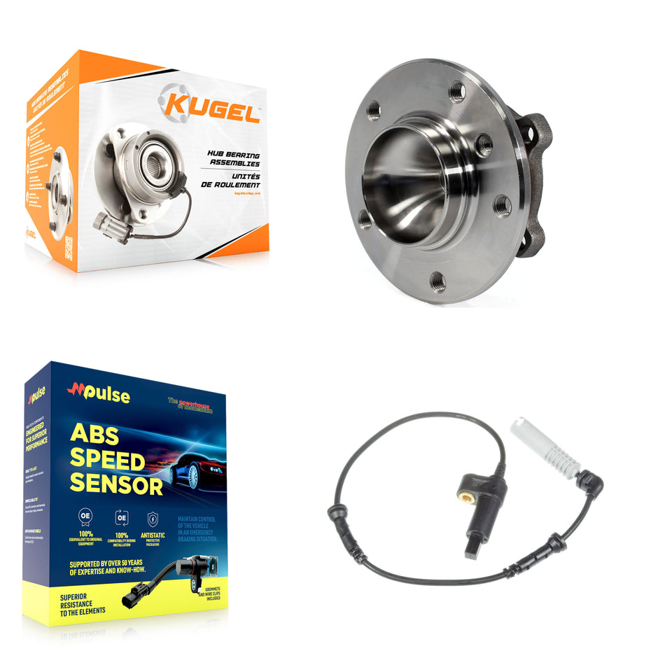 Front Wheel Hub Bearing And ABS Sensor Kit For 2006 BMW 325Ci 2.5L with 4-Wheel K7S-100232