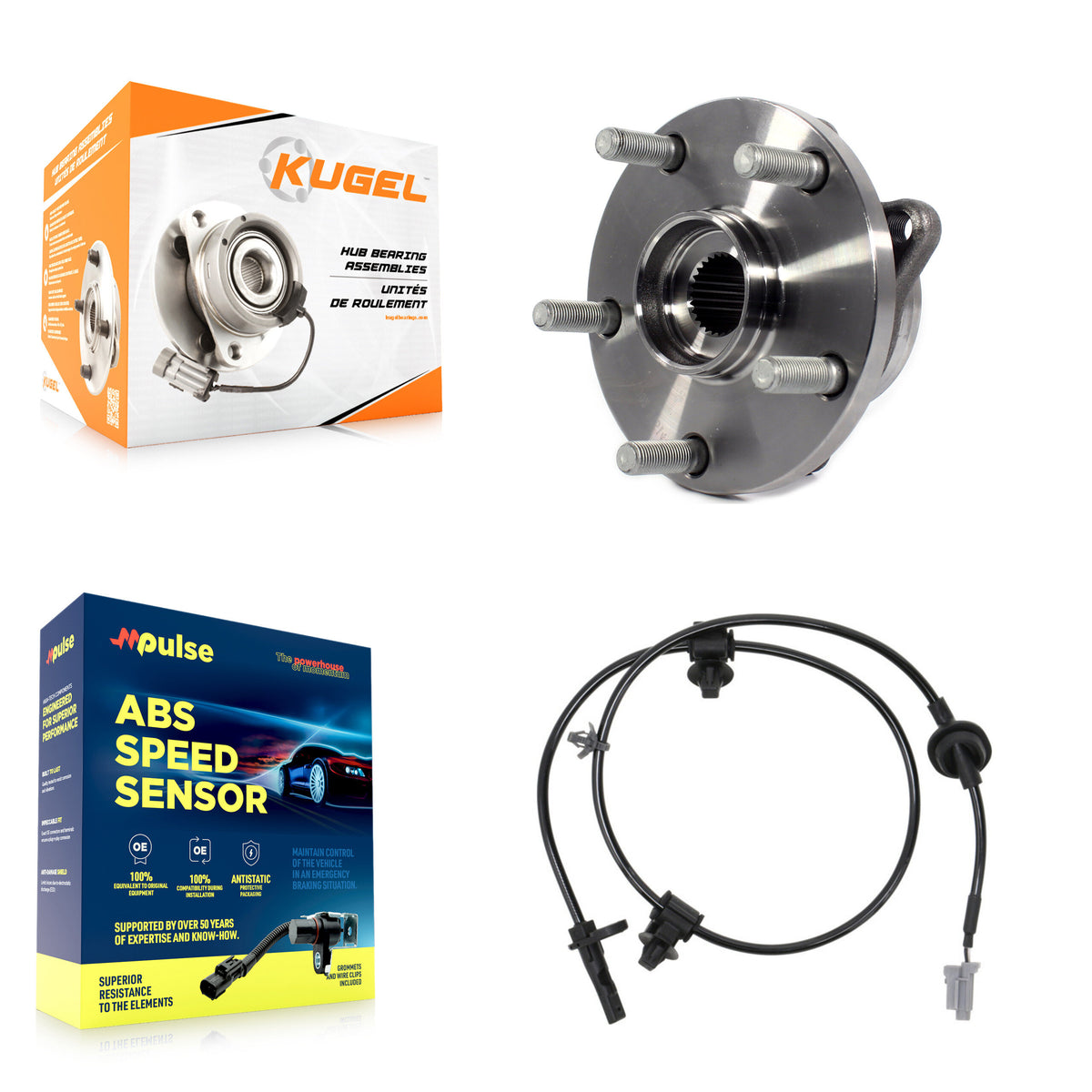 Front Wheel Hub Bearing And ABS Sensor Kit For Subaru Outback Legacy K7S-100233