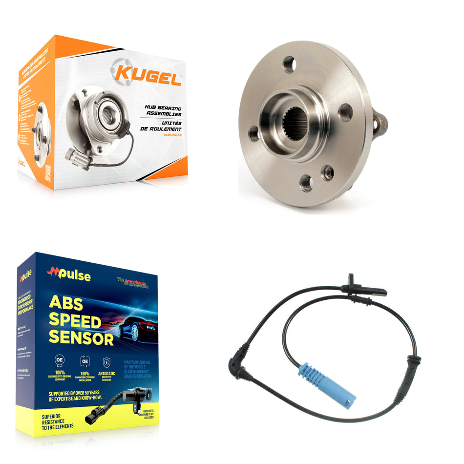 Front Wheel Hub Bearing ABS Sensor Kit For Mini Cooper 1.6L with 4-Wheel Harness K7S-100238