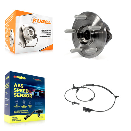 Front Wheel Hub Bearing And ABS Sensor Kit For Jeep Grand Cherokee Dodge Durango K7S-100241