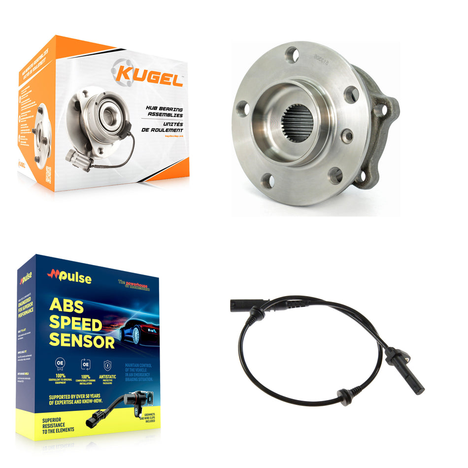 Front Wheel Hub Bearing And ABS Sensor Kit For BMW X6 with Harness K7S-100245