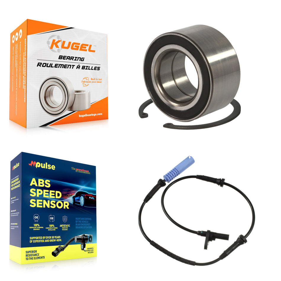 Front Wheel Bearing And ABS Sensor Kit For BMW 530xi 528i xDrive 535i 535xi 528xi 525xi K7S-100259