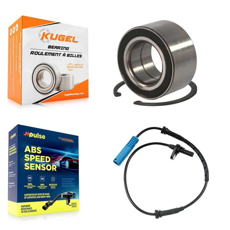 Front Wheel Bearing And ABS Sensor Kit For BMW 328i xDrive 328xi 335i 335xi 325xi 330xi K7S-100265