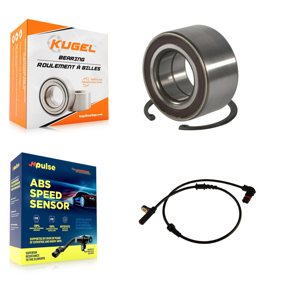 Front Wheel Bearing And ABS Sensor Kit For 2008-2011 Mercedes-Benz C300 C350 with Harness K7S-100268
