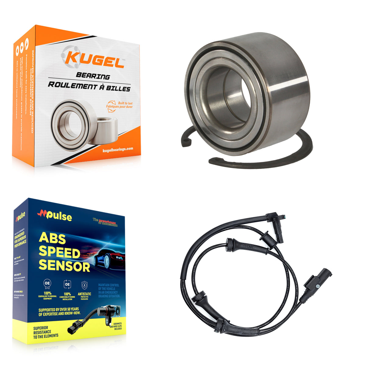 Front Wheel Bearing And ABS Sensor Kit For Fiat 500 K7S-100276
