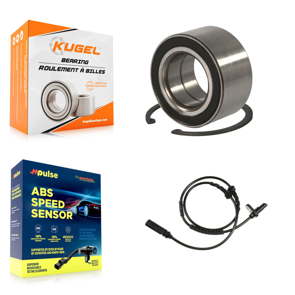 Front Wheel Bearing Sensor Kit For BMW 550i GT xDrive 4.4L with 4-Wheel ABS Harness K7S-100278