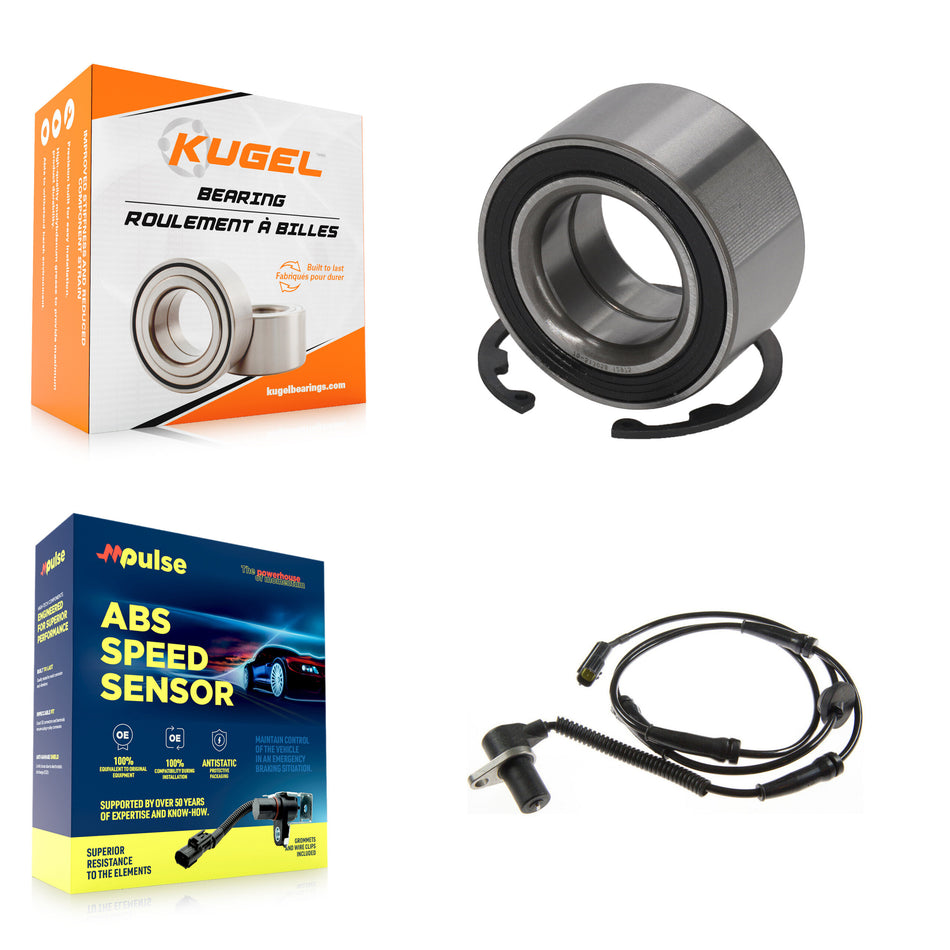 Front Wheel Bearing & Sensor Kit For 02-05 Kia Sedona 3.5L with 4-Wheel ABS Harness K7S-100280