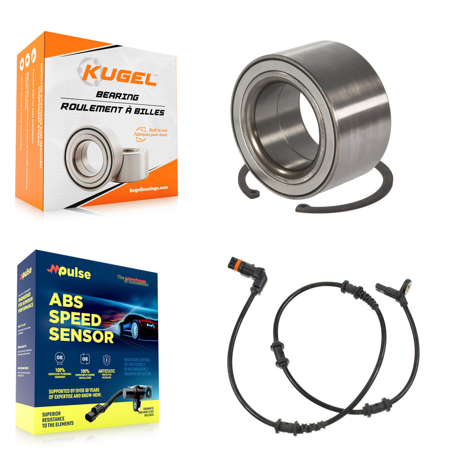 Front Wheel Bearing And ABS Sensor Kit For 2007 Mercedes-Benz R63 AMG with Harness K7S-100282