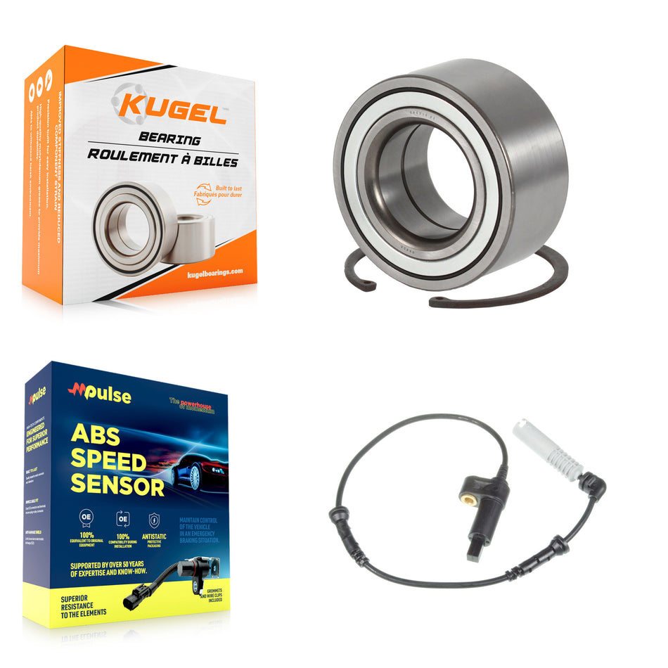Front Wheel Bearing And ABS Sensor Kit For BMW 325i 330i K7S-100283