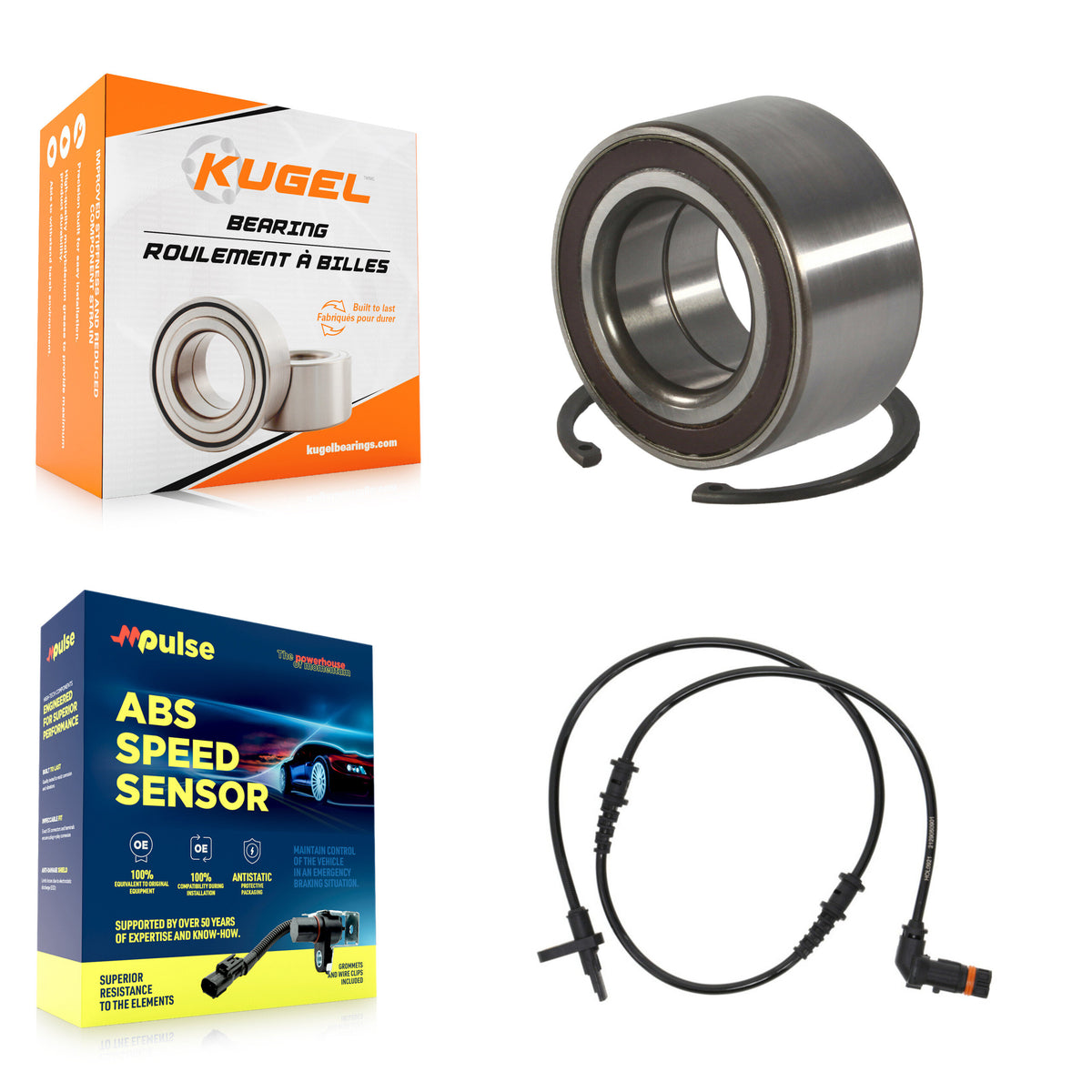 Front Wheel Bearing Sensor Kit For Mercedes-Benz E350 E550 E400 E250 CLS550 CLS400 CLS63 K7S-100294