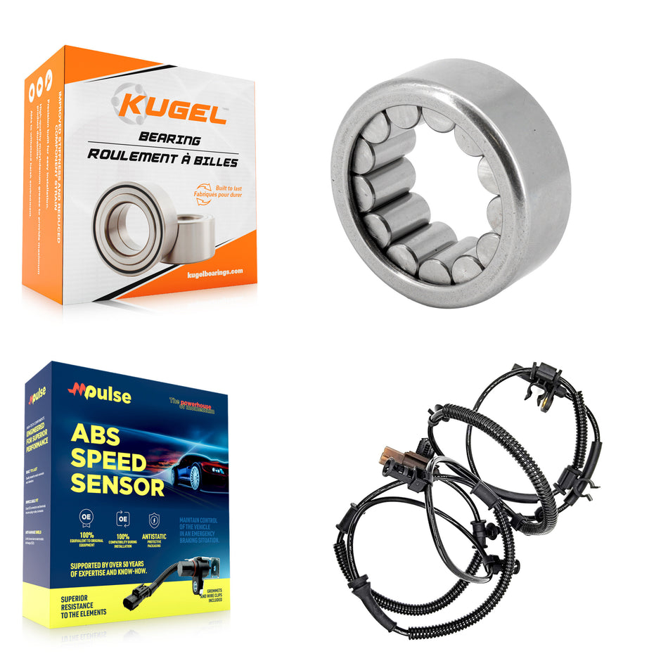 Rear Wheel Bearing & ABS Sensor Kit For 2014 Ford F-150 SVT Raptor with 6.2L Harness K7S-100312