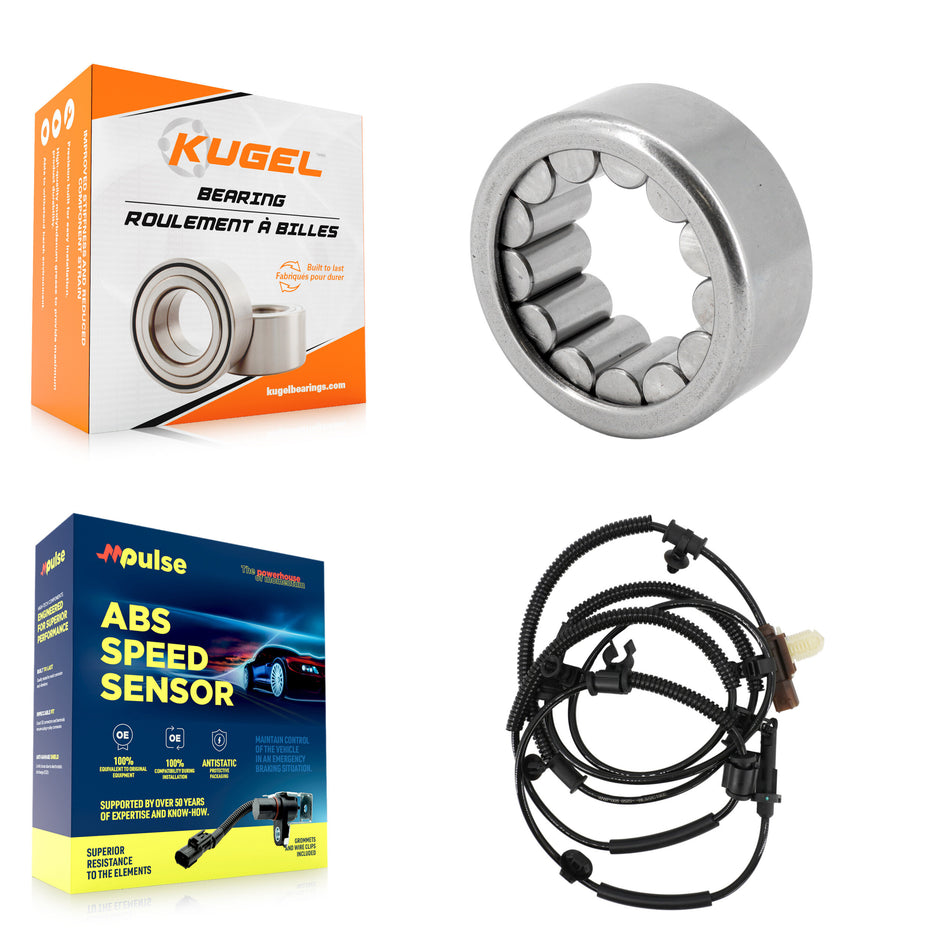 Rear Wheel Bearing And ABS Sensor Kit For Ford F-150 with Harness K7S-100313