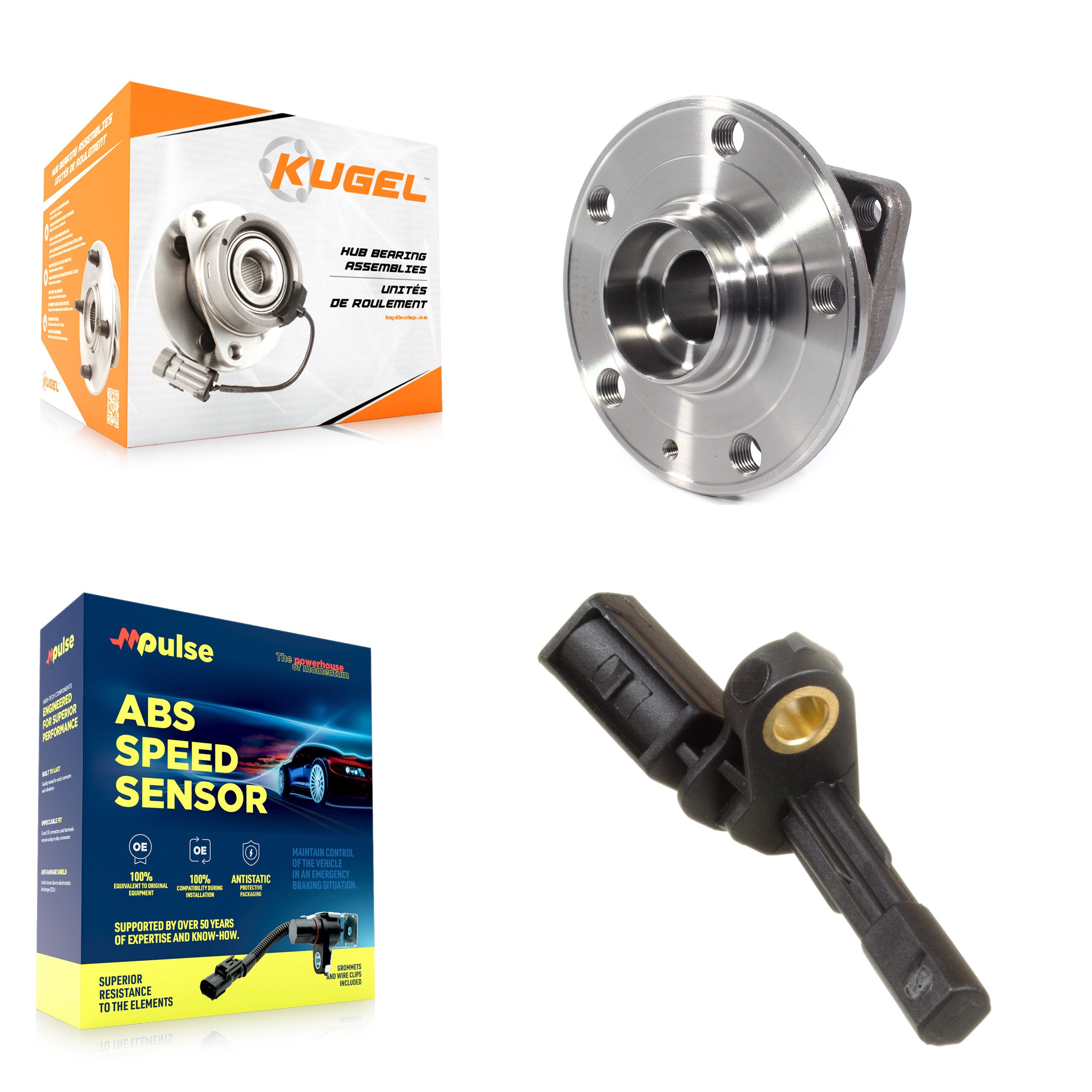 Rear Wheel Hub Bearing And ABS Sensor Kit For 2018 Volkswagen Tiguan AWD K7S-100343