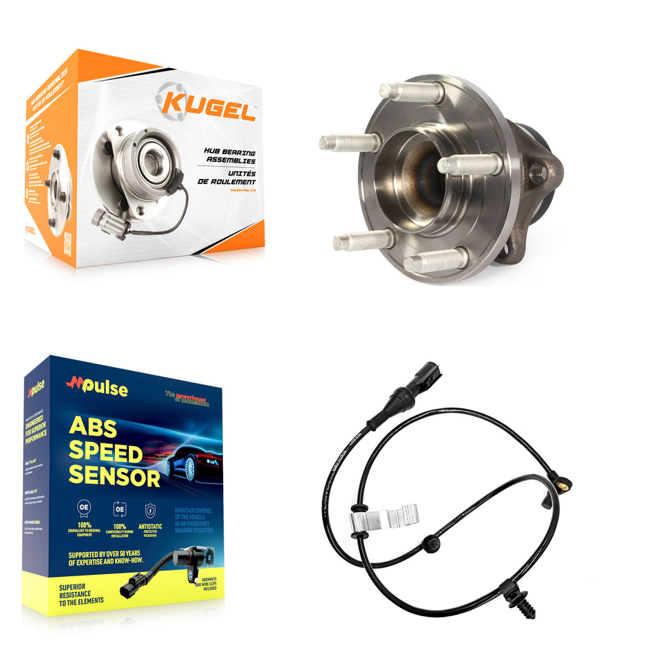 Rear Wheel Hub Bearing ABS Sensor Kit For Ford Edge Lincoln MKX FWD with 3.5L 4-Wheel K7S-100354