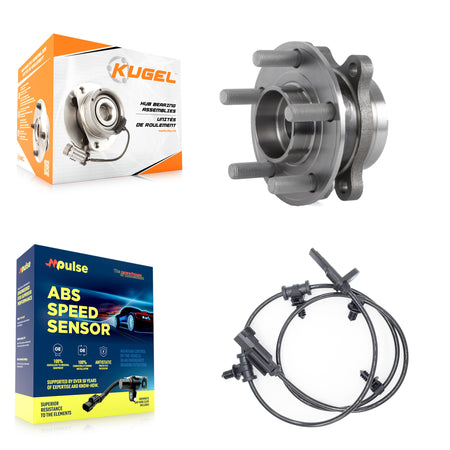 Rear Wheel Hub Bearing Sensor Kit For 2015 Ford Edge AWD with 3.5L/2.0L/2.7L 4-Wheel ABS K7S-100359