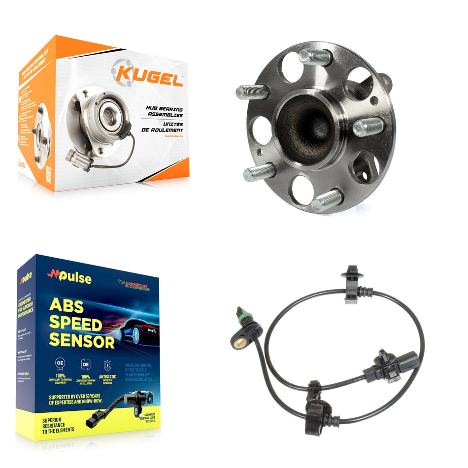 Rear Wheel Hub Bearing And ABS Sensor Kit For Honda Civic Built in Japan with Harness K7S-100373