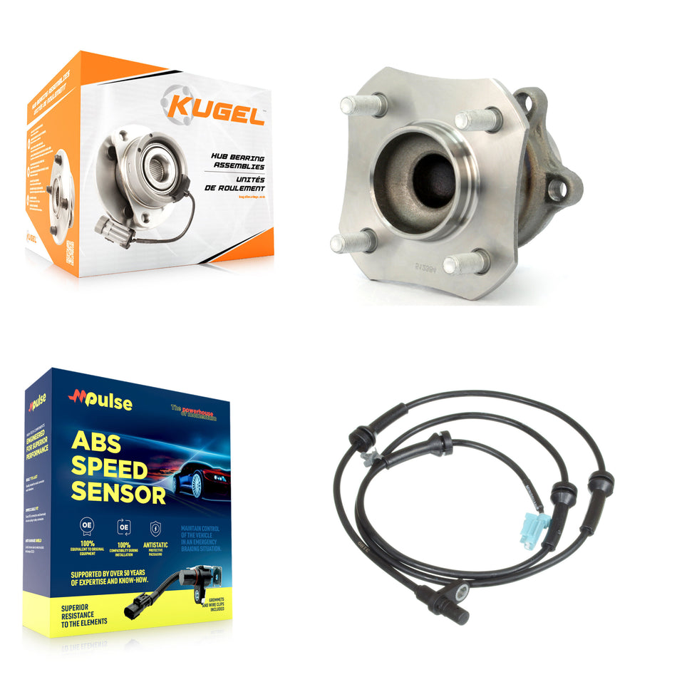 Rear Wheel Hub Bearing & Sensor Kit For Nissan Sentra 2.0L with 4-Wheel ABS Harness K7S-100390