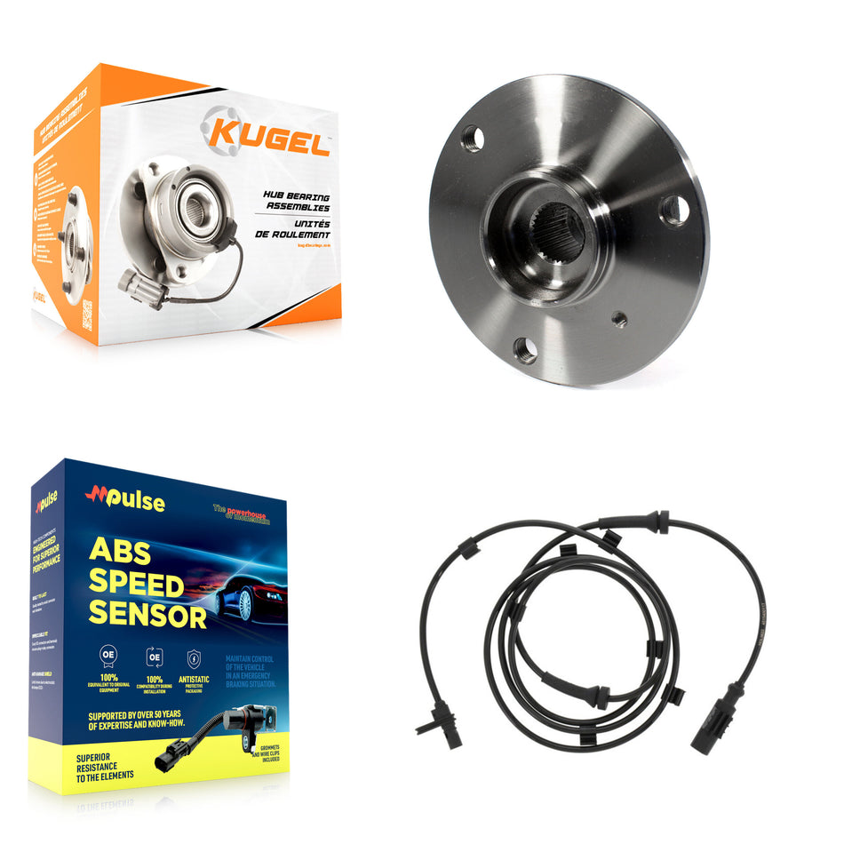 Rear Wheel Hub Bearing And ABS Sensor Kit For Smart Fortwo with Harness K7S-100392
