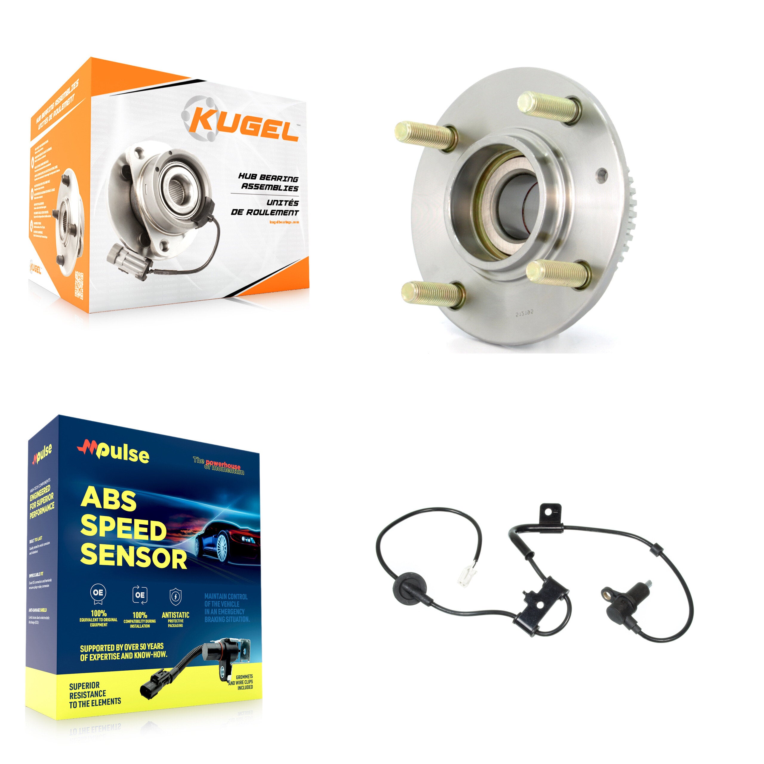 Rear Wheel Hub Bearing And Extra ABS Sensor Kit For Hyundai Elantra Kia Spectra Spectra5 K7S-100428