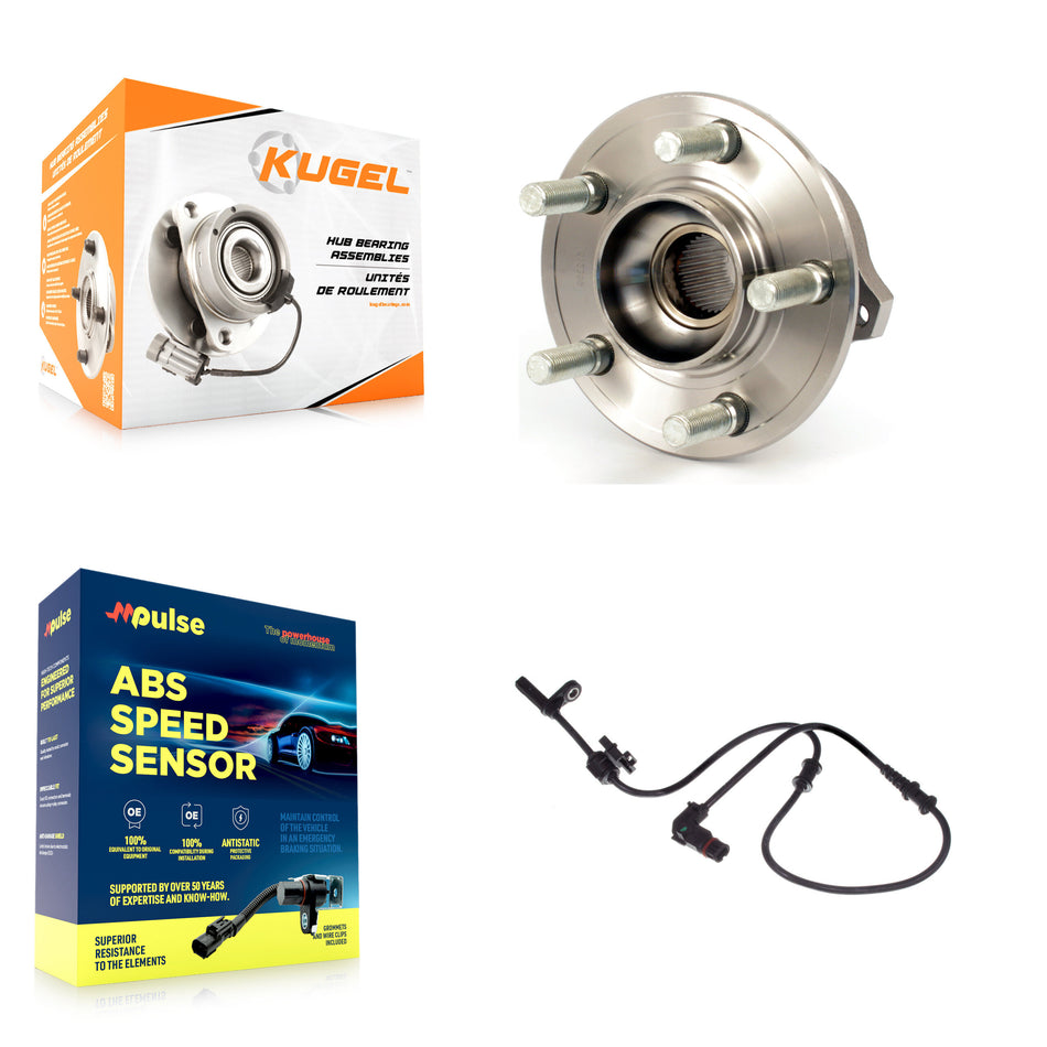 Rear Wheel Hub Bearing & ABS Sensor Kit For 2010 Dodge Charger Chrysler 300 with Harness K7S-100443