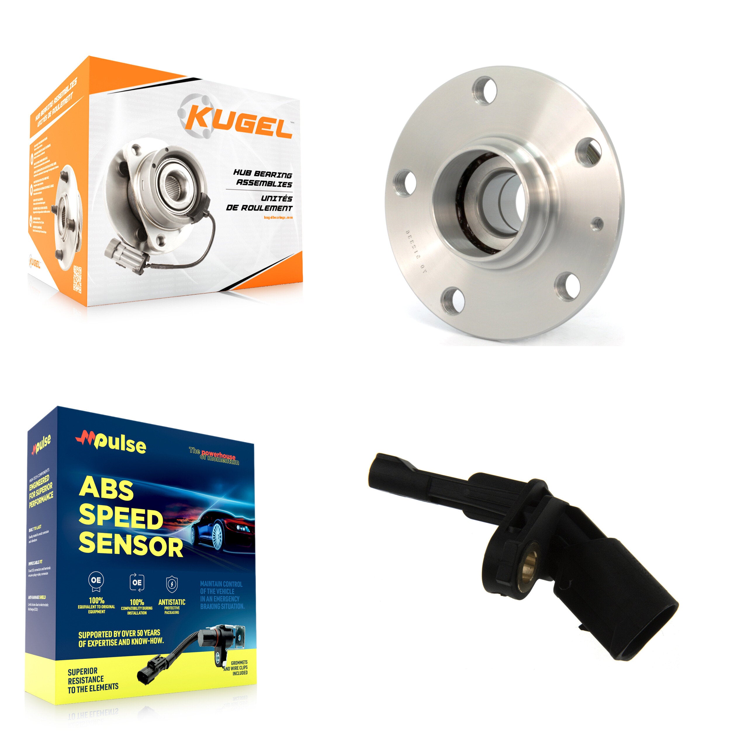 Rear Wheel Hub Bearing & Sensor Kit For Volkswagen Rabbit Golf SportWagen Beetle Audi A3 K7S-100463