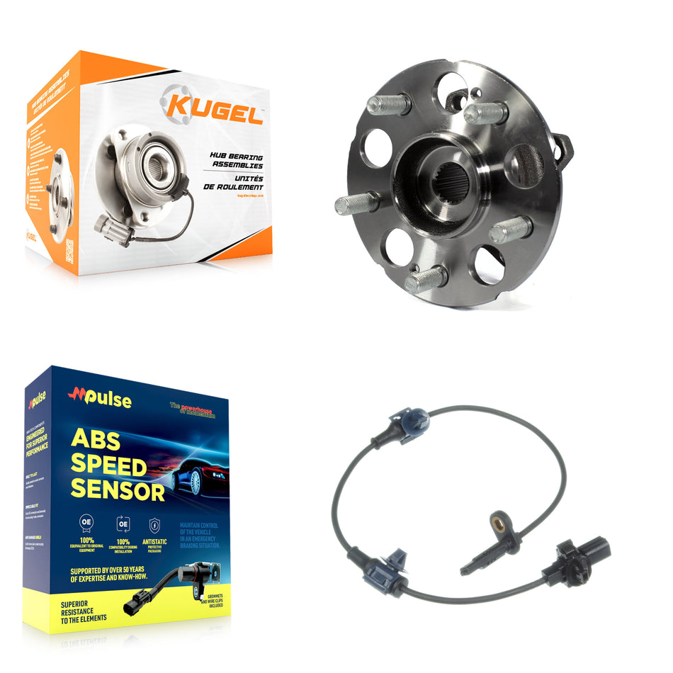 Rear Wheel Hub Bearing And ABS Sensor Kit For Honda CR-V AWD with 2.4L 4-Wheel K7S-100474