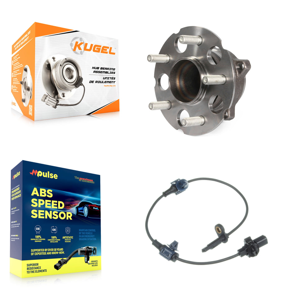 Rear Wheel Hub Bearing And ABS Sensor Kit For 2012 Honda CR-V FWD with 2.4L 4-Wheel K7S-100476
