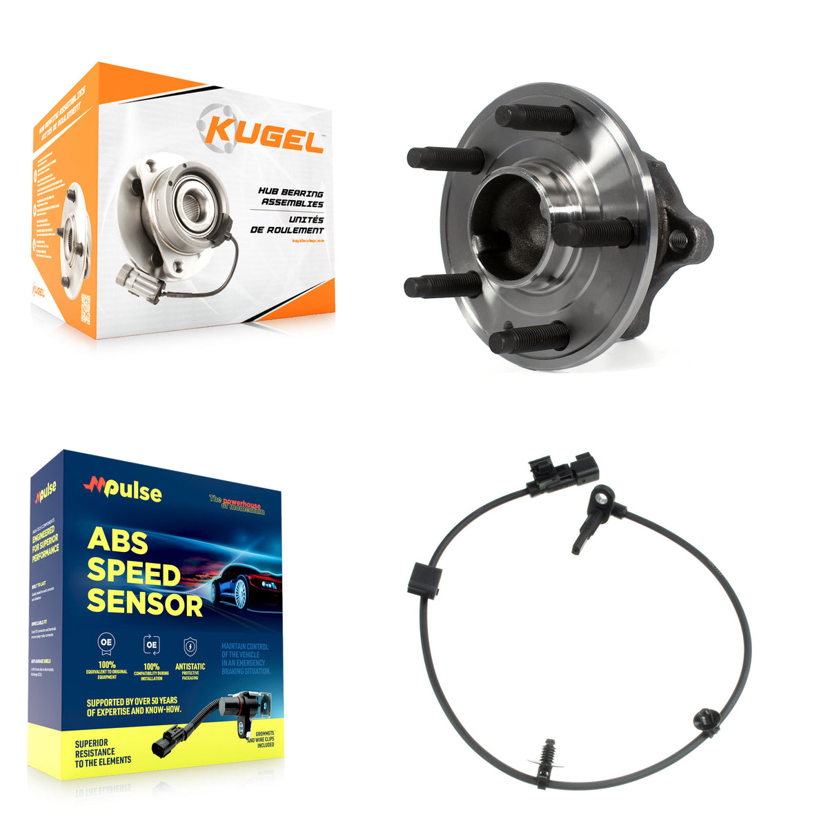 Rear Wheel Hub Bearing Sensor Kit For 2013-2015 Chevrolet Trax Buick Encore with Harness K7S-100486