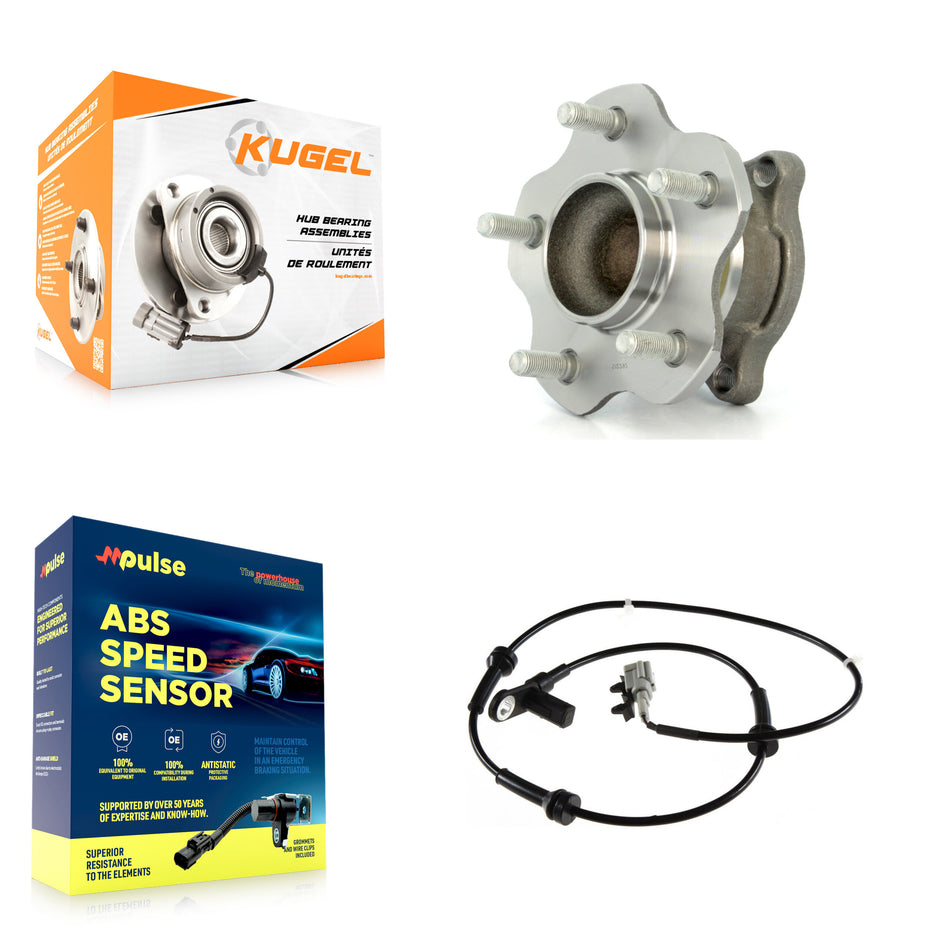 Rear Wheel Hub Bearing ABS Sensor Kit For Nissan Quest 3.5L with 4-Wheel Harness K7S-100489