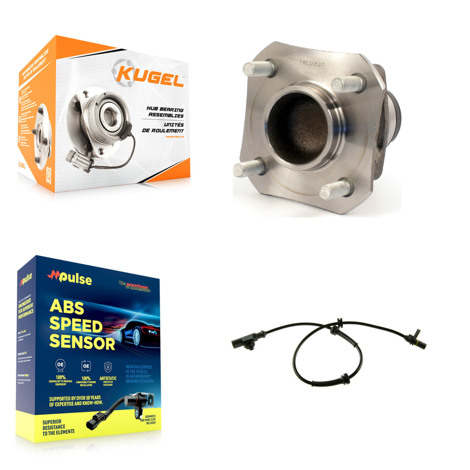 Rear Wheel Hub Bearing And ABS Sensor Kit For 2009 Nissan Versa Non-ABS with Harness K7S-100506